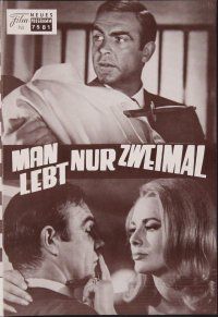8g551 YOU ONLY LIVE TWICE Austrian program R80 different images of Sean Connery as James Bond!
