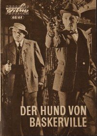 8g150 HOUND OF THE BASKERVILLES East German program '64 Peter Cushing as Sherlock Holmes,different