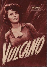8g154 VOLCANO East German program '54 different images of sexy Anna Magnani & Rossano Brazzi!