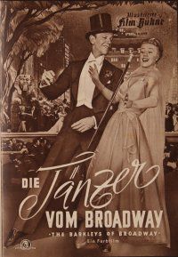 8g180 BARKLEYS OF BROADWAY German program '50 different images of Fred Astaire & Ginger Rogers!