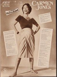 8g202 CARMEN JONES Das Neue German program '56 different images of Dorothy Dandridge & Belafonte!