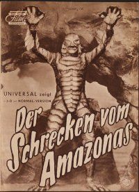 8g219 CREATURE FROM THE BLACK LAGOON Das Neue German program '54 3-D, different monster images!