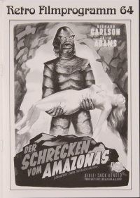 8g218 CREATURE FROM THE BLACK LAGOON German program R97 great monster art + different photos!