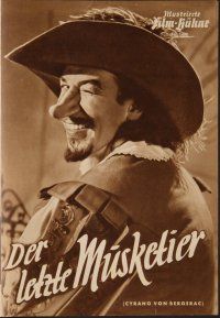 8g224 CYRANO DE BERGERAC German program '52 different images of Jose Ferrer in the title role!