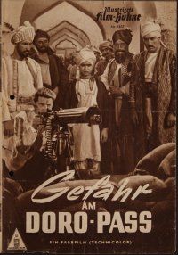 8g235 DRUMS German program '52 many different images of Sabu & Raymond Massey in mystic India!