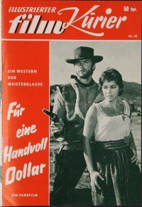 8g243 FISTFUL OF DOLLARS German program '65 Sergio Leone, Clint Eastwood, different images!