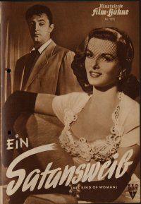 8g274 HIS KIND OF WOMAN German program '52 Robert Mitchum, sexy Jane Russell, different images!