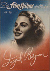 8g288 INGRID BERGMAN German program '48 special issue of Film-Buhne on the great actress!