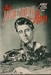 8g298 JAMES DEAN STORY German program '57 many completely different images of the acting legend!