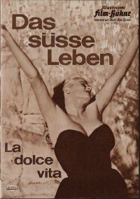 8g310 LA DOLCE VITA Film-Buhne German program '60 Fellini, Mastroianni, Anita Ekberg, different!