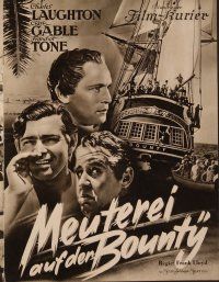 8g044 MUTINY ON THE BOUNTY German program '36 Clark Gable, Charles Laughton, Movita, different!