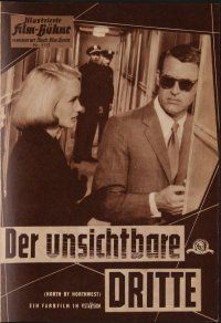 8g342 NORTH BY NORTHWEST Film-Buhne German program '59 Cary Grant, Saint, Hitchcock, different!