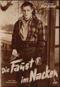 8g346 ON THE WATERFRONT German program '54 Elia Kazan classic, different images of Marlon Brando!