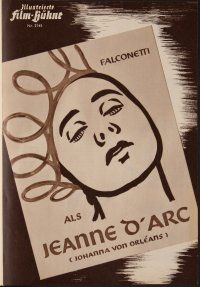 8g350 PASSION OF JOAN OF ARC German program R53 Carl Theodor Dreyer classic, different images!