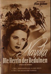 8g351 PERILS OF NYOKA German program '52 Republic serial, Kay Aldridge in the title role!