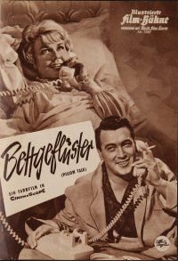 8g356 PILLOW TALK Film-Buhne German program '59 different images of Rock Hudson & pretty Doris Day!