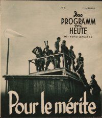 8g127 POUR LE MERITE Das Programm von Heute German program '38 Karl Ritter's story of World War I!