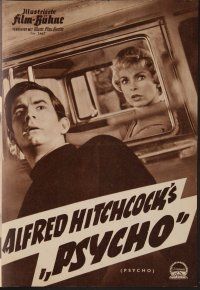 8g359 PSYCHO Film-Buhne German program '60 Janet Leigh, Anthony Perkins, Hitchcock, different!