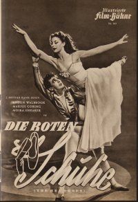 8g369 RED SHOES German program '49 Powell & Pressburger, Moira Shearer, different ballet images!