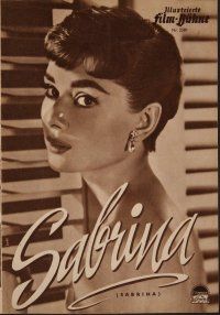 8g377 SABRINA Film-Buhne German program '54 Audrey Hepburn, Bogart, Holden, Billy Wilder, different