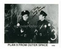 8h049 CONRAD BROOKS signed 8x10 REPRO still '80s in cop uniform from Plan 9 From Outer Space!