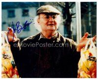 8h065 JIM BROADBENT signed color 8x10 REPRO still '02 great close up of the English actor!