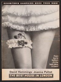 8h250 BEST HOUSE IN LONDON pressbook '69 cool sexy tattoo & garter image, x-rated!