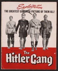8h269 HITLER GANG pressbook '44 one of the greatest World War II propaganda movie posters!