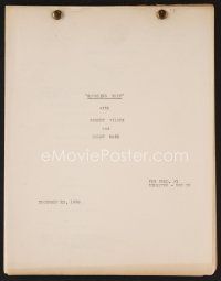 8h205 GAMBLING SHIP continuity & dialogue script December 20, 1938, screenplay by Alex Gottlieb!