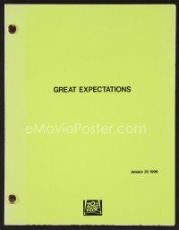 8h206 GREAT EXPECTATIONS first revised draft script January 23, 1996, screenplay by Mitch Glazer!