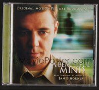 8h116 BEAUTIFUL MIND soundtrack CD '01 Ron Howard, original score by James Horner!