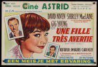 8j565 ASK ANY GIRL Belgian '59 David Niven finds why gentlemen prefer Shirley MacLaine!