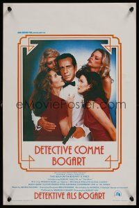 8j670 MAN WITH BOGART'S FACE Belgian '80 Robert Sacchi, Franco Nero, Bogey w/gun & sexy dames!