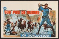 8j690 ONLY THE VALIANT Belgian R50s artwork of Gregory Peck swinging rifle!