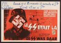 8j700 QUEL GIORNO DIO NON C'ERA Belgian '69 wild artwork of German soldier & swastika!