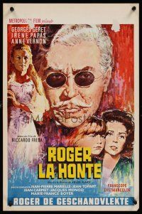 8j704 ROGER LA HONTE Belgian '66 Riccardo Freda's Roger la Honte, cool art of top stars!