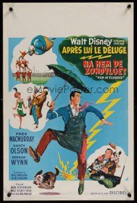 8j719 SON OF FLUBBER Belgian '63 Walt Disney, art of absent-minded professor Fred MacMurray!