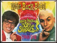 8j238 AUSTIN POWERS: THE SPY WHO SHAGGED ME teaser British quad '99 Mike Myers as Powers & Dr. Evil