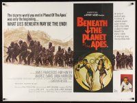 8j243 BENEATH THE PLANET OF THE APES British quad '70 what lies beneath may be the end!