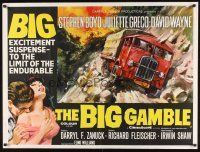 8j244 BIG GAMBLE British quad '61 Stephen Boyd goes across three continents & 30,000 miles!