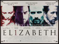 8j254 ELIZABETH DS British quad '98 Cate Blanchett, Geoffrey Rush, Joseph Fiennes!