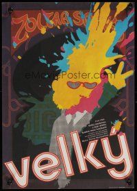 8j166 BIG Czech 11x16 '90 great close-up of Tom Hanks, wild totally different art!