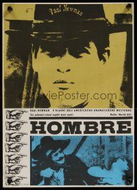 8j187 HOMBRE Czech 11x16 '69 Paul Newman, Fredric March, directed by Martin Ritt, Machalek art