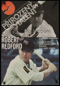 8j197 NATURAL Czech 11x16 '84 Robert Redford, Barry Levinson, baseball!