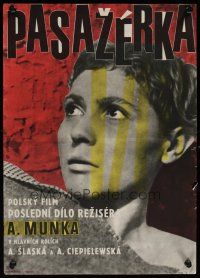 8j202 PASSENGER Czech 11x16 '64 Andrzej Munk's Pasazerka, Bidlo art of Auschwitz inmate!