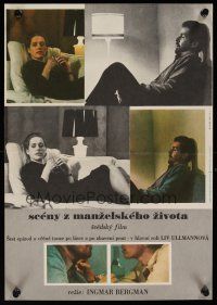 8j214 SCENES FROM A MARRIAGE Czech 11x16 '76 Ingmar Bergman, Liv Ullmann, Erland Josephson!