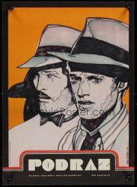 8j219 STING Czech 11x16 '75 different artwork of Paul Newman & Robert Redford by Karel Machalek!