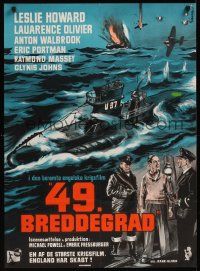 8j366 INVADERS Danish R60s Michael Powell & Emeric Pressburger, Wenzel submarine art!