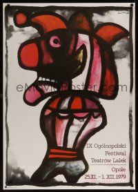 8j523 IX OGOLNOPOLSKI FESTIWAL TEATROW LALEK festival Polish 27x38 '79 Jan Lenica art of puppet!