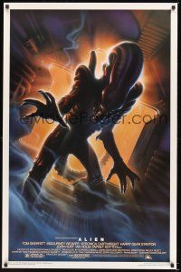 8k021 ALIEN Kilian style A 1sh R94 Ridley Scott outer space sci-fi monster classic, Alvin art!